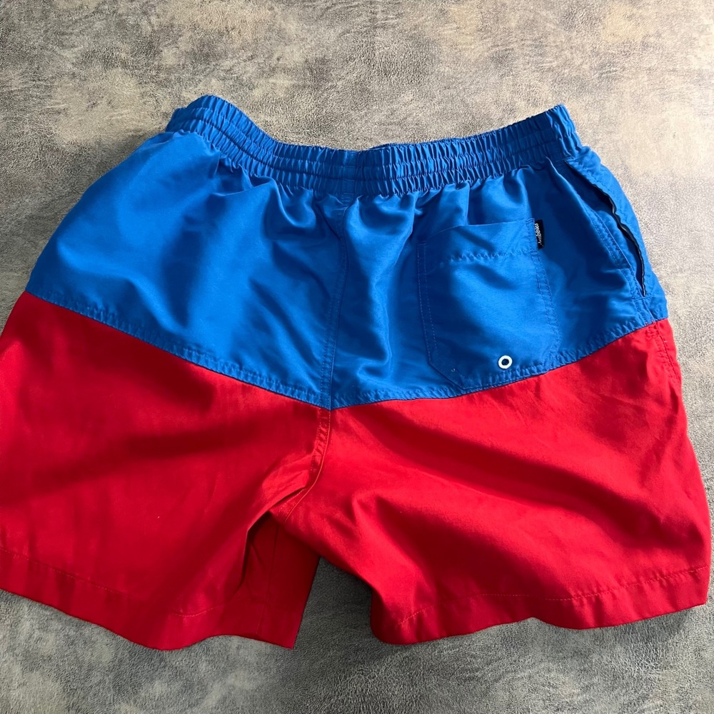 Chubbies Swim Trunks Mens Large‎ Blue Red Colorblock Mesh Lined
